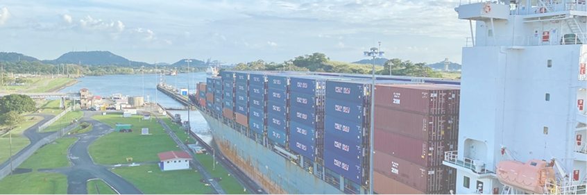 Satellite connected global shipping