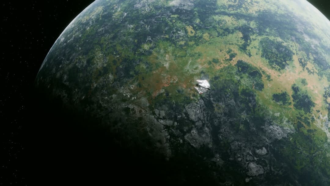Modern satellite network over Earth
