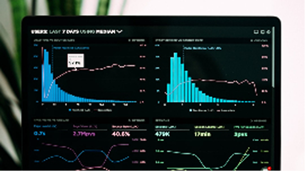 IoT analytics dashboard showing real-time industrial monitoring metrics and charts